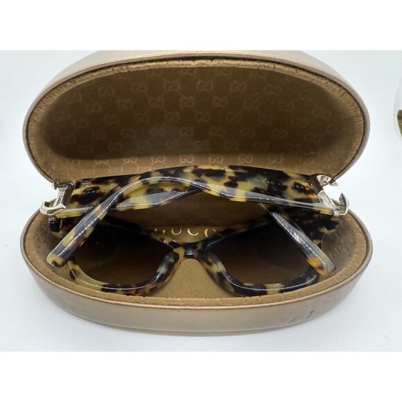 Marc Jacobs 109/S O2VCC Tortoise Brown Cat Eye Sunglasses 54-16 140 & Gucci Case - Picture 6 of 16